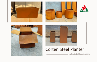 Corten Steel Planter Indoor